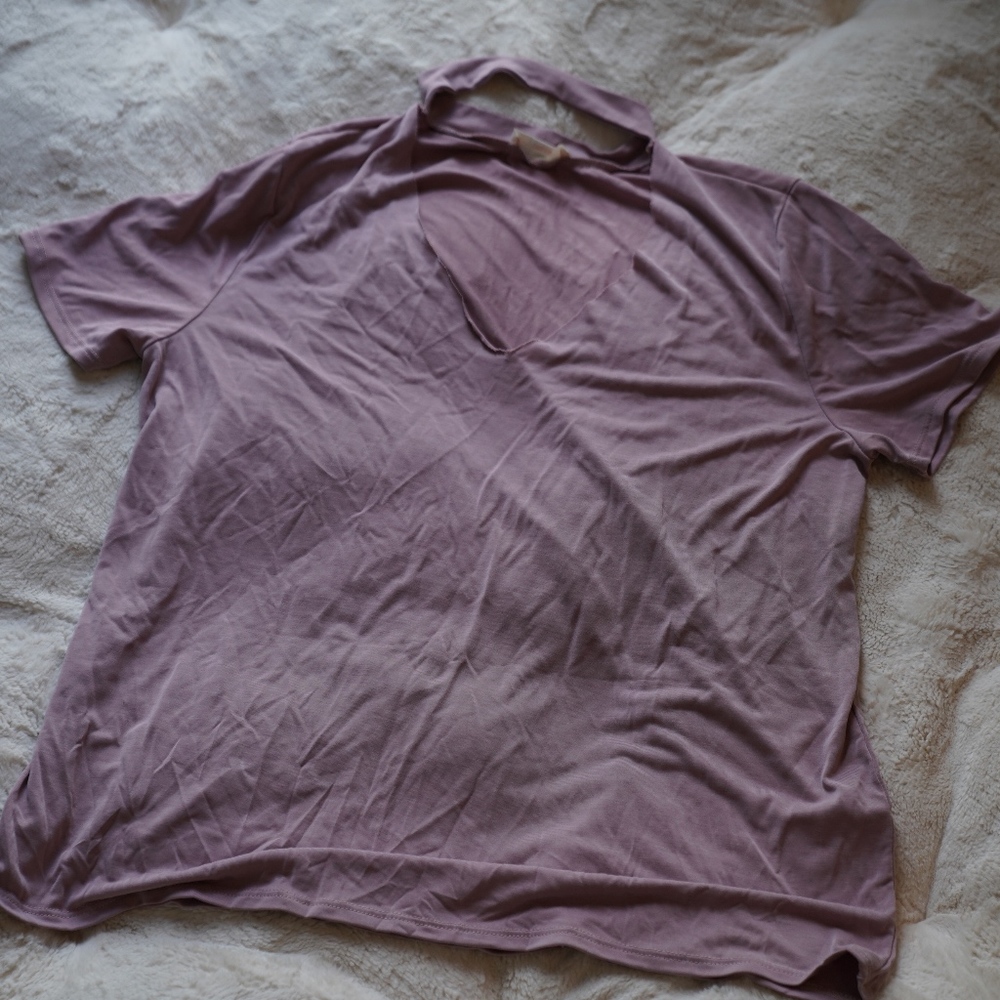 Purple choker top